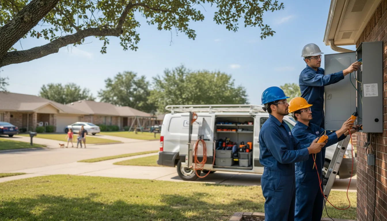 Certified electrician providing emergency electrical services in Serafina, NM